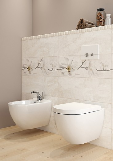 Баня Stone flowers beige inserto SF