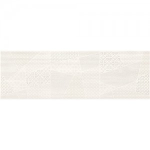 White patchwork inserto satin F